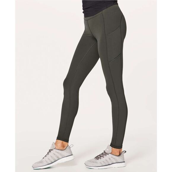 Lululemon Fast & Free Full Length Tight Leggings Mid-Rise Non-Reflective 28" - Picture 1 of 6